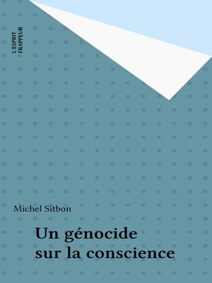 cover image of Un génocide sur la conscience